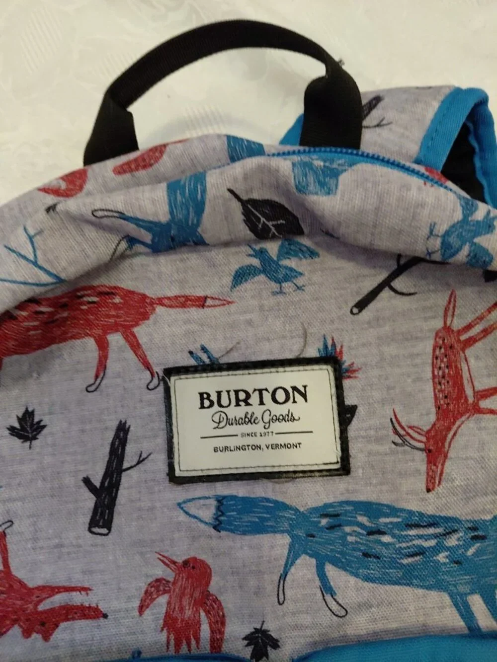 Burton Little Kids Fox Deer Animal Print Backpack